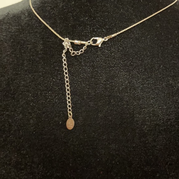 🔴 LIZ CLAIBORNE Silver & Cooper Color Necklace - Picture 3 of 5